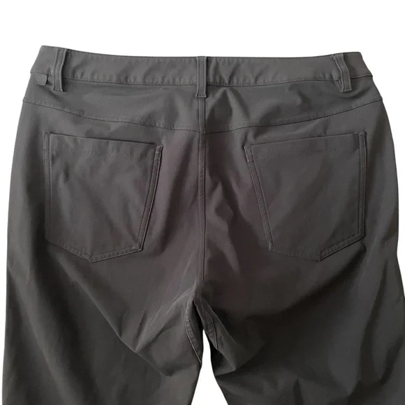 Lululemon Pant Men’s Size 34X30 Gray Obsidian ABC Slim Fit Warpstreme - Picture 4 of 8